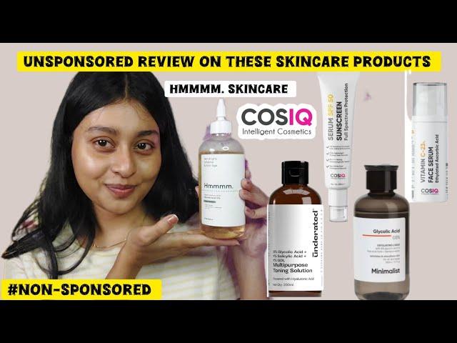 Review: Cosiq vitamin c-23% Serum|| Cosiq serum sunscreen|| Hmmmm. glycolic Acid Toner #unsponsored