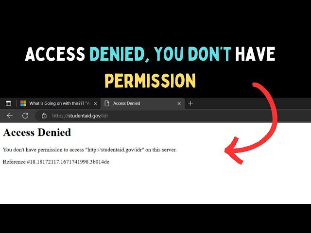 How to Fix "Access Denied, You don’t have permission to access on this server" Error on Windows 11