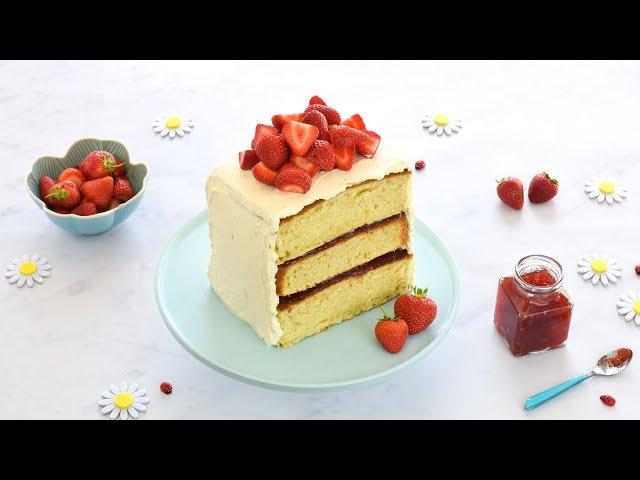 (Ad) Strawberry Layer Cake Recipe with Tefal Cake Factory