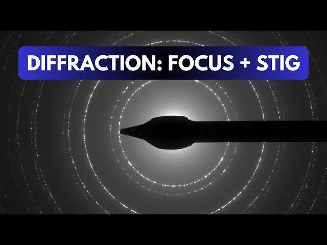 FEI Themis Z S/TEM: diffraction pattern focusing and stigmating