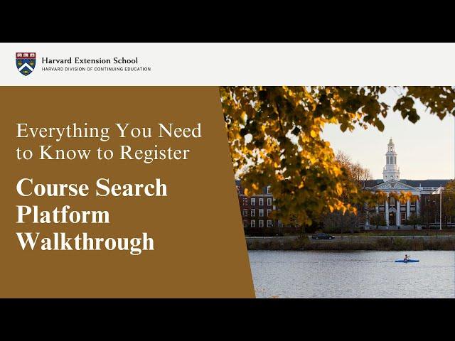 Course Search Platform Walkthrough