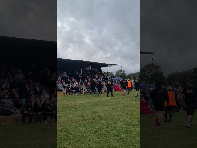 Lightweight strongman Josh Lancaster on 175kg stone of destiny Peak District Highland Games