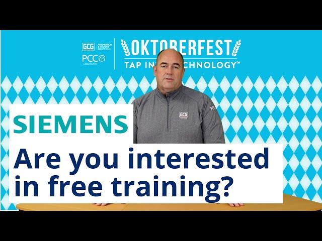 Free Siemens Training at PCC's Oktoberfest!