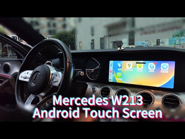 Mercedes Benz W213 Upgrade | A Large Android Touch Screen with Carplay