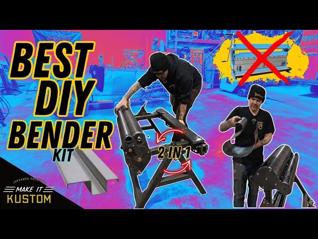 AMAZING DIY Sheet Metal BRAKE & ROLL Bender Cheap and EASY! How-To Build OUR KIT!