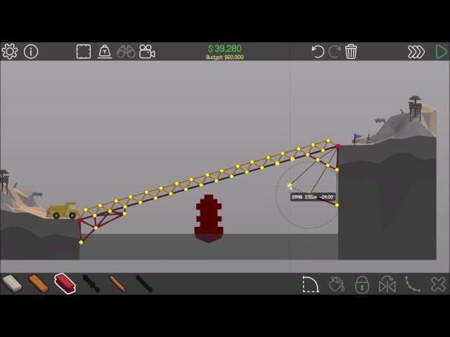 Poly Bridge Snow Drift 3-4 Dump Slope