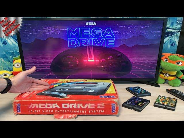 Нашёл Сегу в мусоре давайте проверим - обзор и проверка ( Sega Mega Drive 2 )