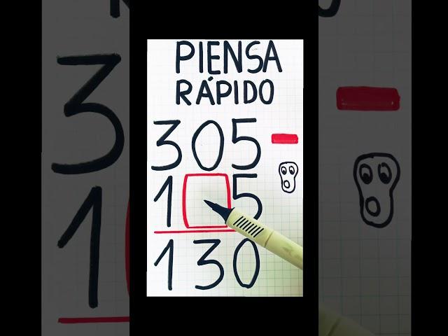 Piensa Rápido #algebra #algebra1 #maths #algebraticos #highschoolmath #clases