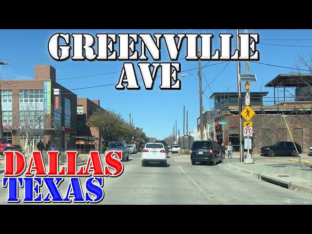 Greenville Avenue - Dallas - Texas - 4K Street Drive