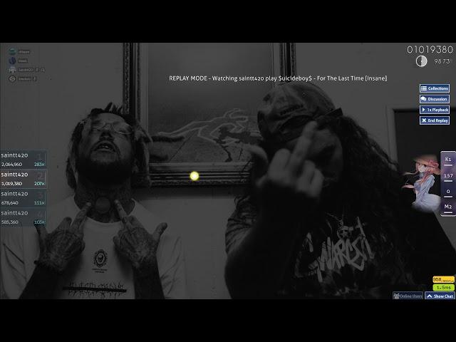 osu! $UICIDEBOY$ - For The Last Time | S | 4,05 stars