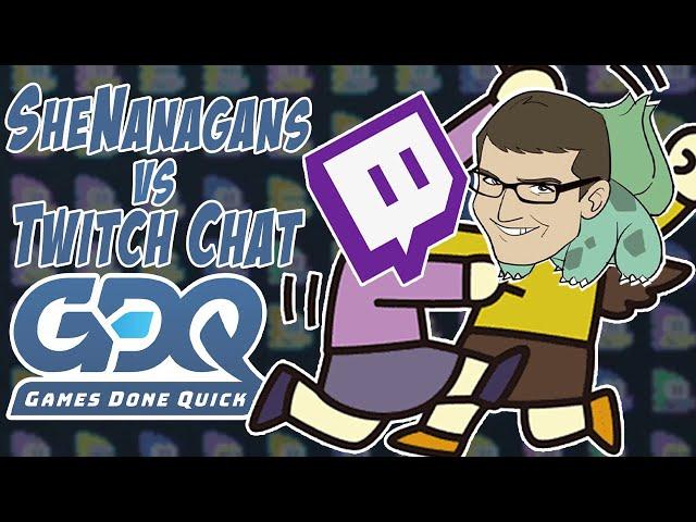 SheNanagans vs. GDQ TwitchChat! A Battle of Bulbasaur!