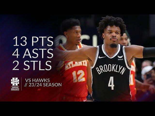 Dennis Smith Jr 13 pts 4 asts 2 stls vs Hawks 23/24 season