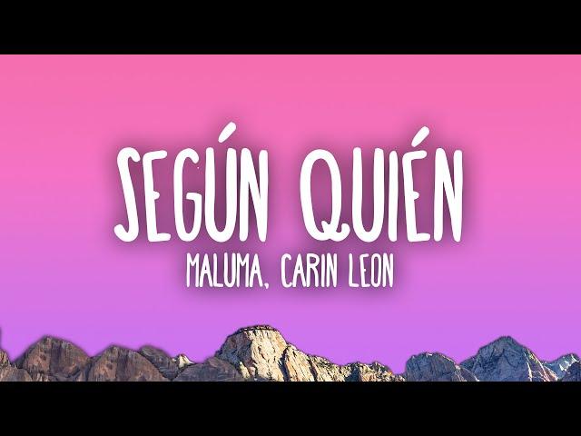 Maluma, Carin Leon - Según Quién