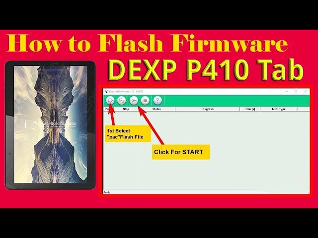 DEXP P410 Tab Flash File Firmware Flashing Hang On Logo Fix  Dead Boot Repair