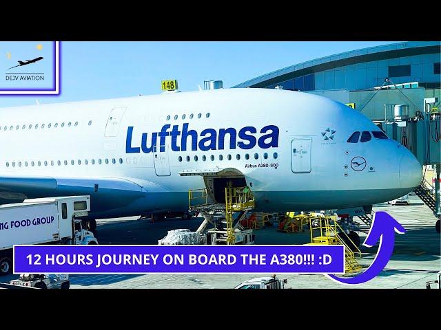 [4K] TRIP REPORT | +12 HOURS journey with LUFTHANSA!!! :D | Airbus A380-800 | Munich to Los Angeles