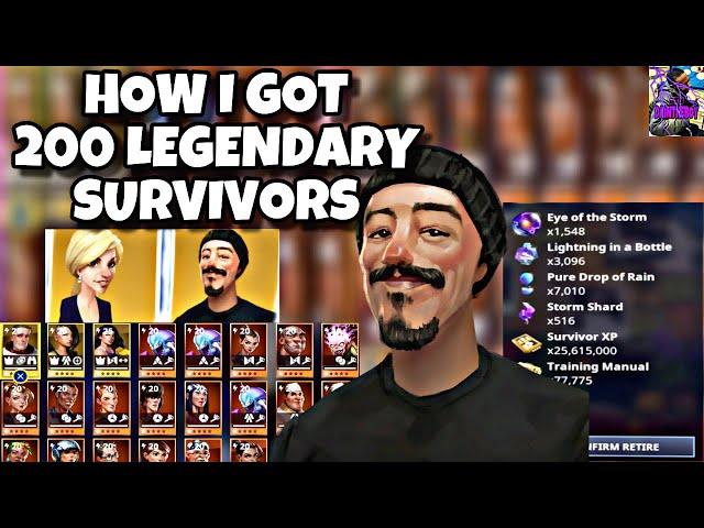 HOW TO GET TONS OF LEGENDARY SURVIVORS| MY 200 COLLECTION| FORTNITE SAVE THE WORLD