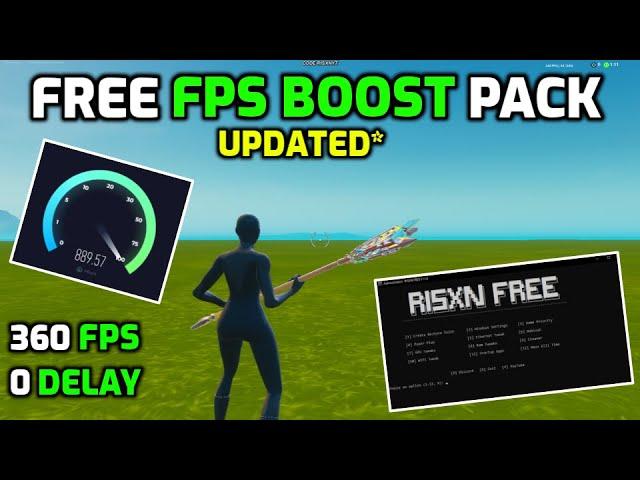 *ULTIMATE* Free Fortnite FPS boost Pack  (Boost Fps, Lower Delay & Lower Ping)