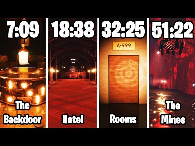 WORLD RECORD Speedrun in DOORS Backdoor + Hotel + Rooms + Mines (No Cheats) SOLO FULL Walkthrough