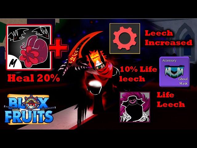 Maxed Life Leech + Sanguine Art Bounty Hunting│Blox fruits│IMeSPh