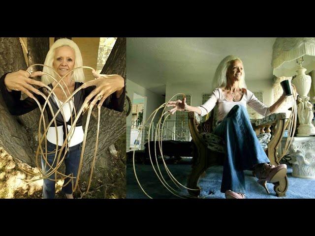 САМЫЕ ДЛИННЫЕ НОГТИ В МИРЕ! РЕКОРД САМЫХ ДЛИННЫХ НОГТЕЙ В МИРЕ.THE LONGEST FINGERNAILS IN THE WORLD!