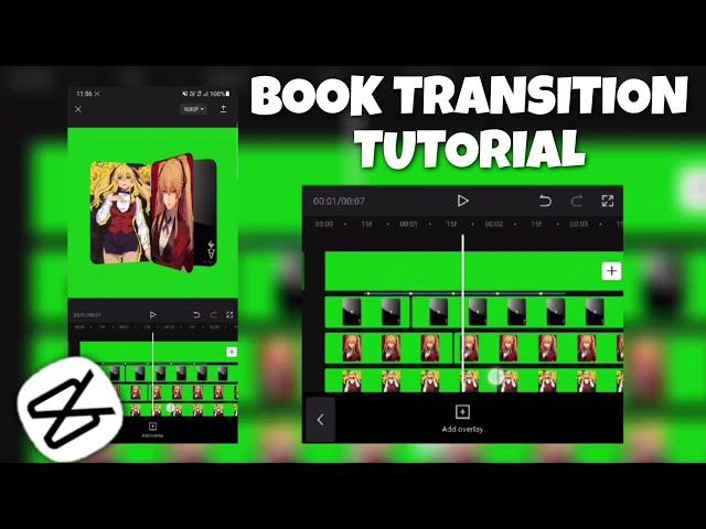 book transition tutorial using only CapCut!