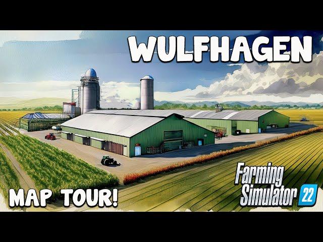 ‘NEW’ MOD MAP “WULFHAGEN” TOUR! ON Farming Simulator 22 (Review) PS5.