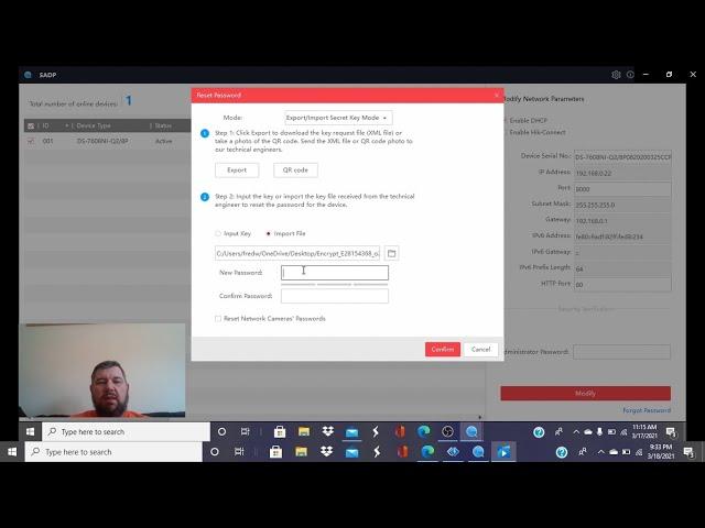 Resetting Hikvision Passwords