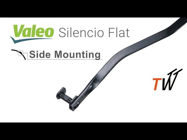 Valeo Silencio Flat - Side mounting wiper blade installation