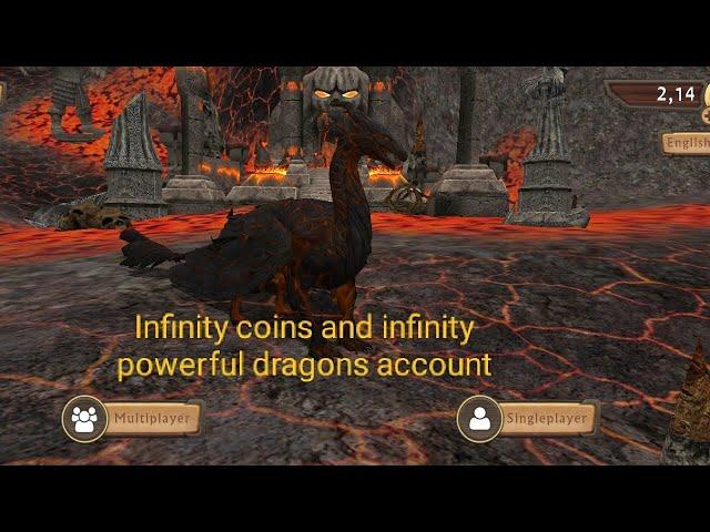 Dragon sim Hack infinity coins and infinity powerful dragons hack account gameplay + giveaway