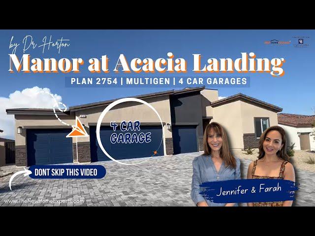 Manor at Acacia Landing by D.R. Horton | Plan 2754 | multiGEN | Single Story | 4 Car Garages