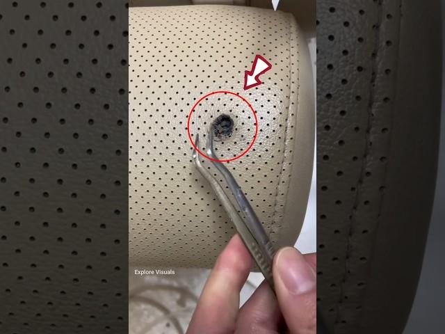 Burnt Car Seat Repair Hack #shortsvideo