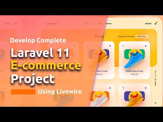 Laravel 11 Ecommerce Project | Livewire Setup | Working On CategorySubcategory Dependent Dropdown