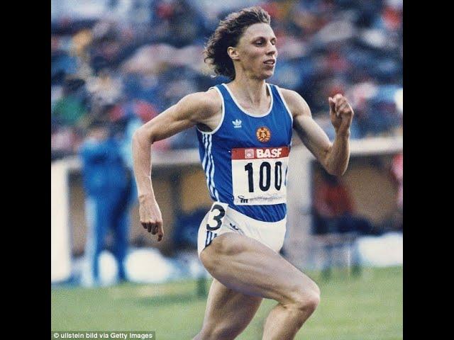 Marita Koch Sets 400M World Record + Rare Interview - 1985 Canberra