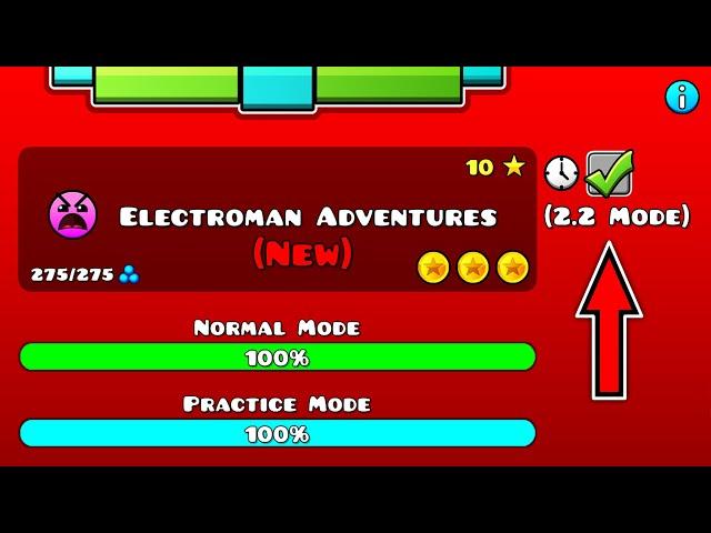 Official Levels 2.2 mode | Geometry dash 2.2