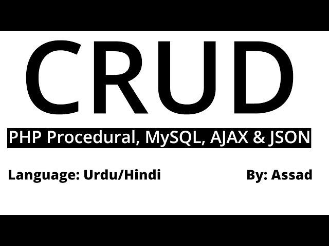 CRUD in PHP AJAX: Reading Records Using AJAX Part 3/6