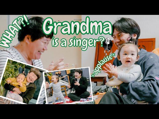 FUN DAY with cool Korean Grandparents   | FIRST STEPS   and many new words (Aisha Ba)