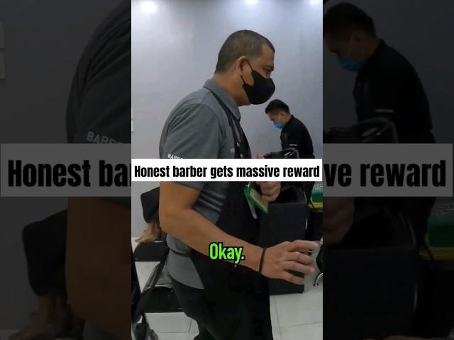 Honest barber gets massive reward in the Philippines 