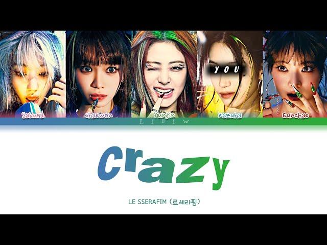 LE SSERAFIM || CRAZY but you are Kazuha (Color Coded Lyrics Karaoke)