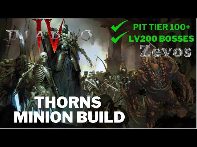 Diablo 4 Necromancer Thorns Minion AFK Trials finish!!