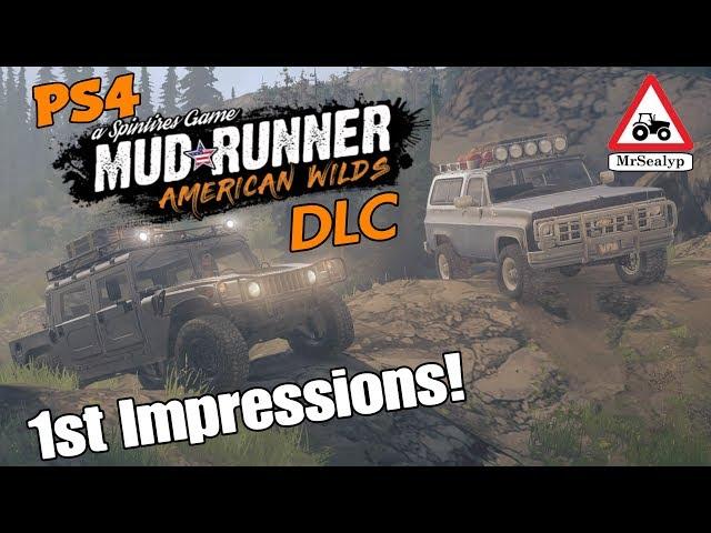 MUDRUNNER American Wilds, A Spintires Game: PS4 (1st Impressions!). NEW DLC/Expansion.