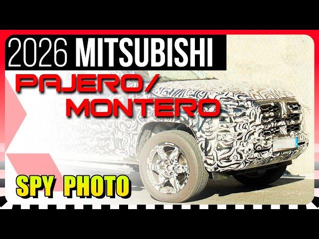 SPY SHOTS: 2026 Mitsubishi Pajero/Montero Sport // Mule alert