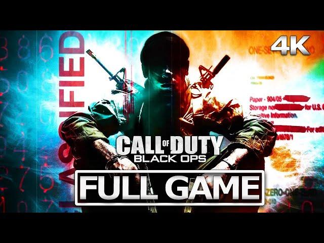 CALL OF DUTY BLACK OPS Full Gameplay Walkthrough / No Commentary【FULL GAME】4K Ultra HD