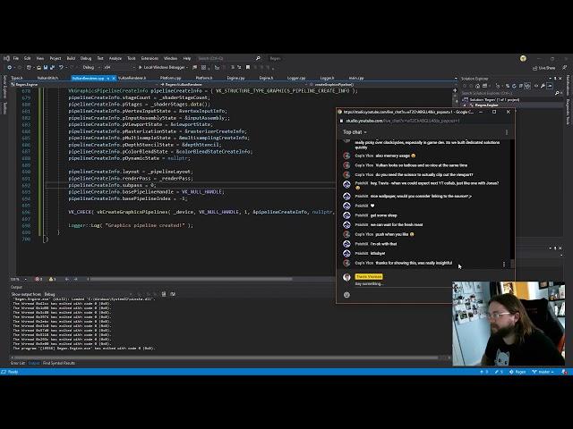 Vulkan Game Engine Live Stream #003: Vulkan Swapchain, Renderpass and Pipeline (See Description)