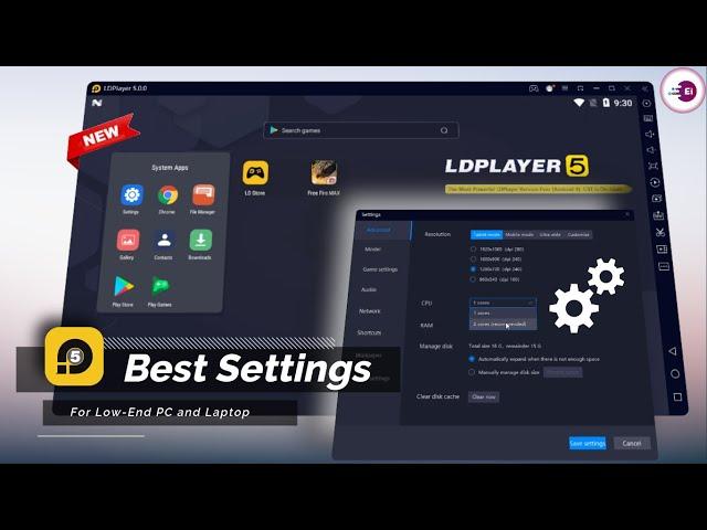 LD Player 5 Best Settings For Low-end PC, Fix LAG and Speed Up Emulator.