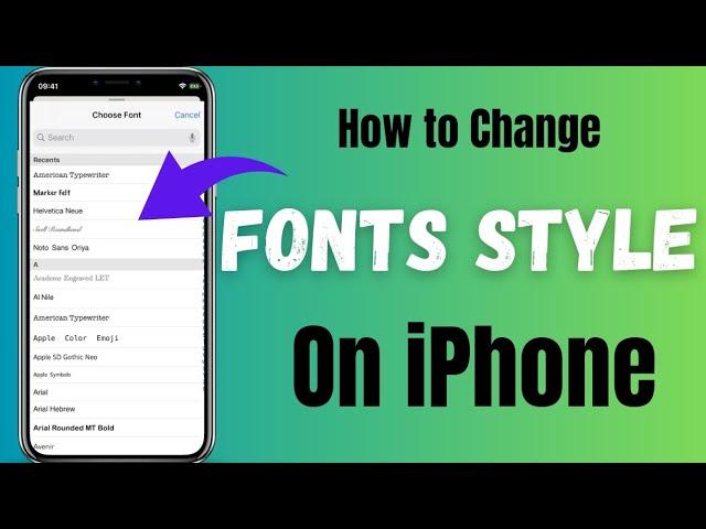 how to change font style in iphone | iphone font style change | change font style in iphone