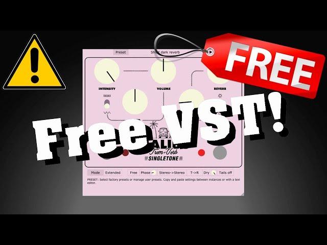 【Free VST!】Best Free VST Plugin of Tremolo & Reverb Guitar Pedal? Malibu by VZtec × Singletone