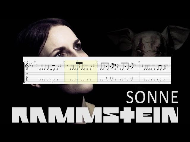 How to play "Rammstein - Sonne" on guitar (Tabs) Fingerstyle