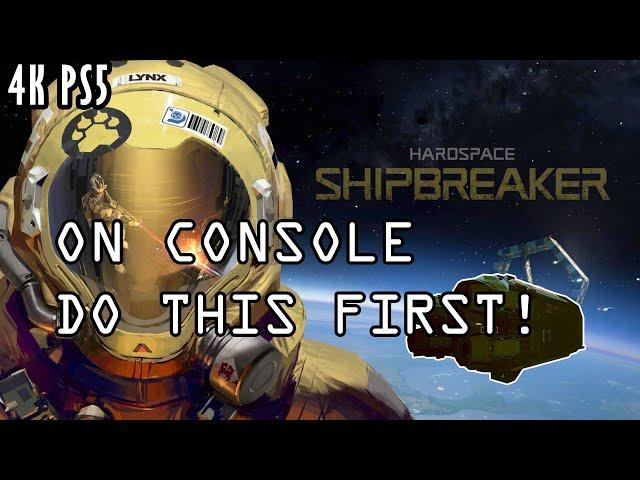 Hardspace Shipbreaker, Console Do This First