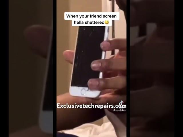 Don’t be this guy get your phone repaired @ Exclusive tech repairs #skit #brokenphone #tech #phone