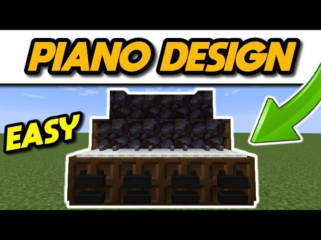 Minecraft How to Build a Piano #Shorts
